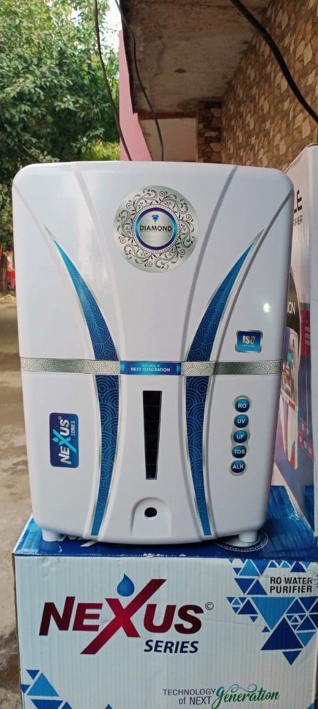 Nexus Diamond Series RO water purifier on its carton